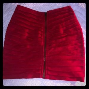 Silence and Noise red mini skirt sz S
